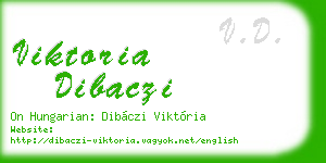 viktoria dibaczi business card