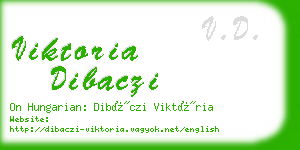 viktoria dibaczi business card